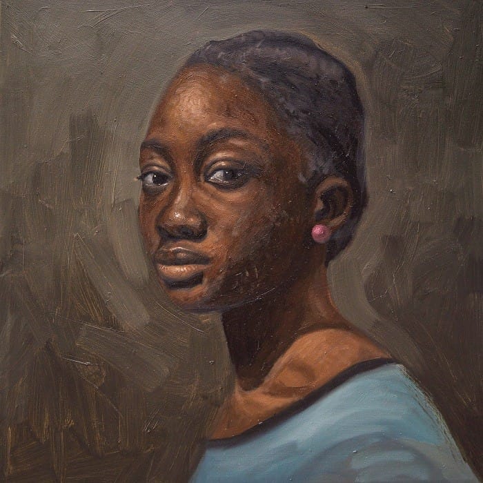 Pintura de señora africana de Oliver Okolo