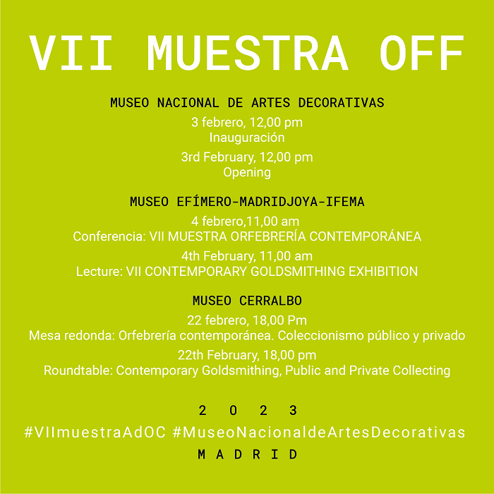 Cartel de una exposición en museo de las artes decorativas