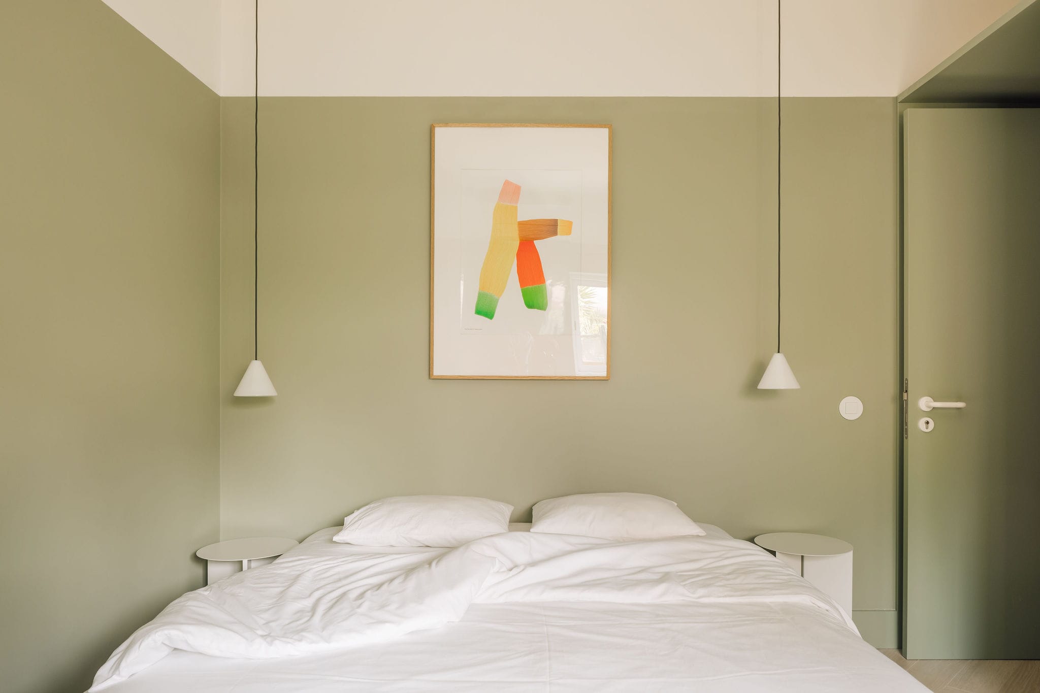 dormitorio verde HIMACS