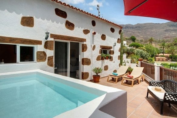casa vacacional en Canarias con piscina