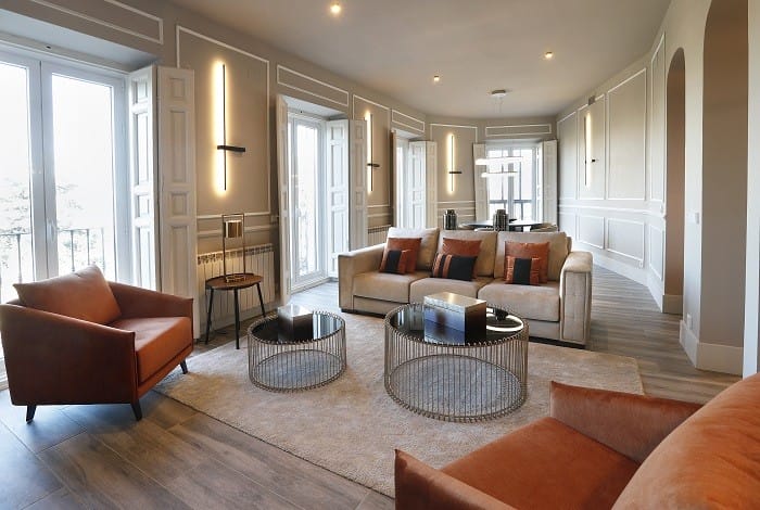 diseño de salón de un piso