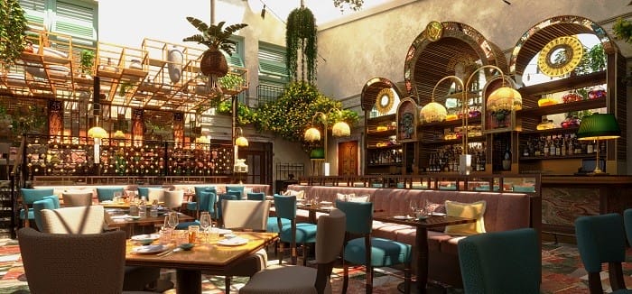 Sofás de Restaurante COYA en Marbella