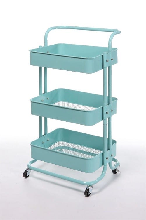 carrito azul multiusos para cocina de Conforama
