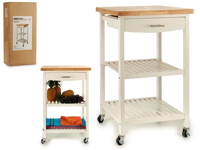 carrito para la cocina de Conforama