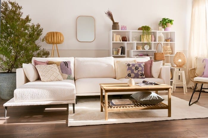 salón con chaise longue de conforama