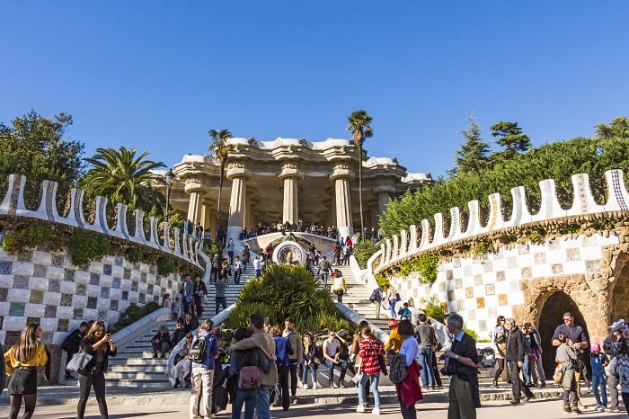 entrada al parque Güell de Barcelona