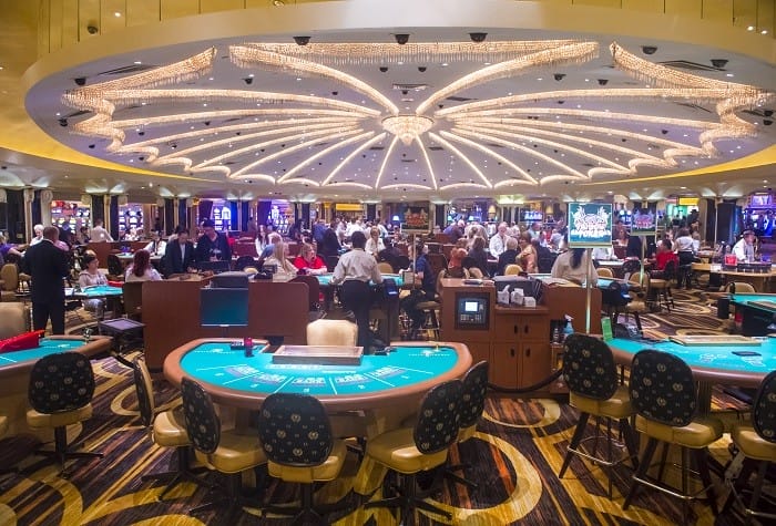 interior de un casino de las Vegas