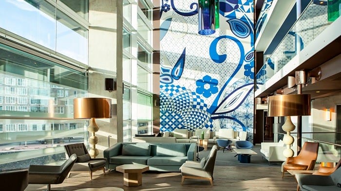 diseño de sala de estar de un hotel Premio en interihotel