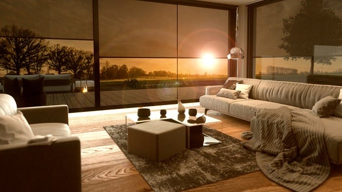 interior de una casa que le da el sol