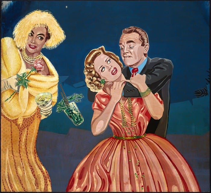 pintura Estrangulamiento de Virginia Mayo
