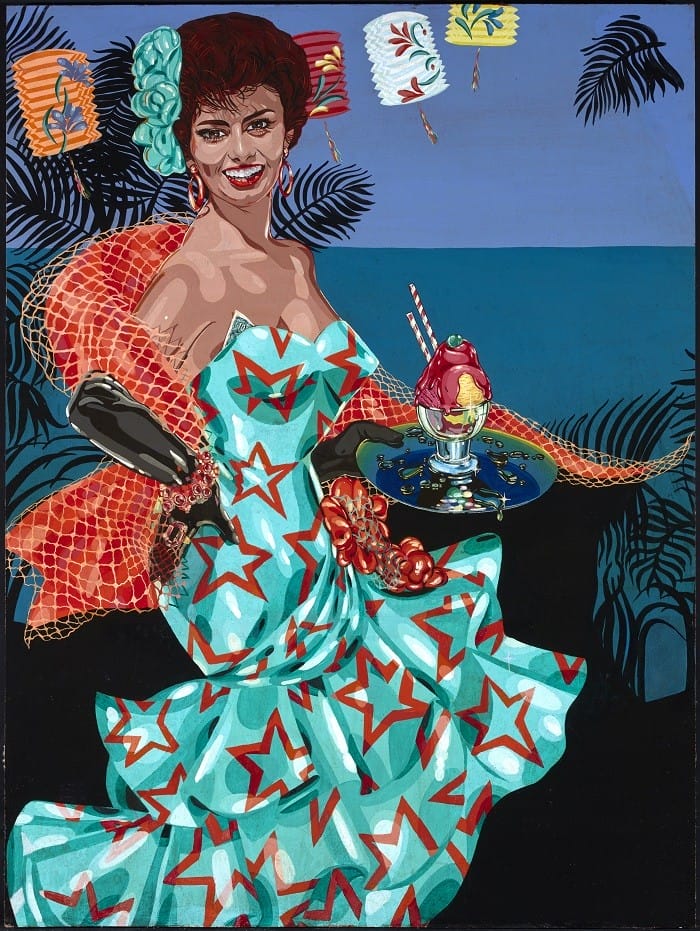 pintura Sophia Loren