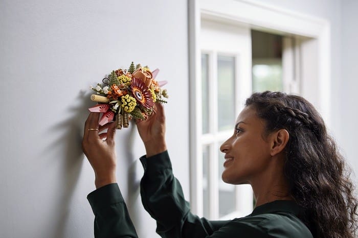 centro de flores secas lego