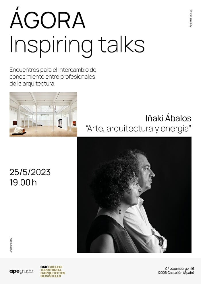 Cartel de la ponencia del arquitecto Iñaqui Ábalos