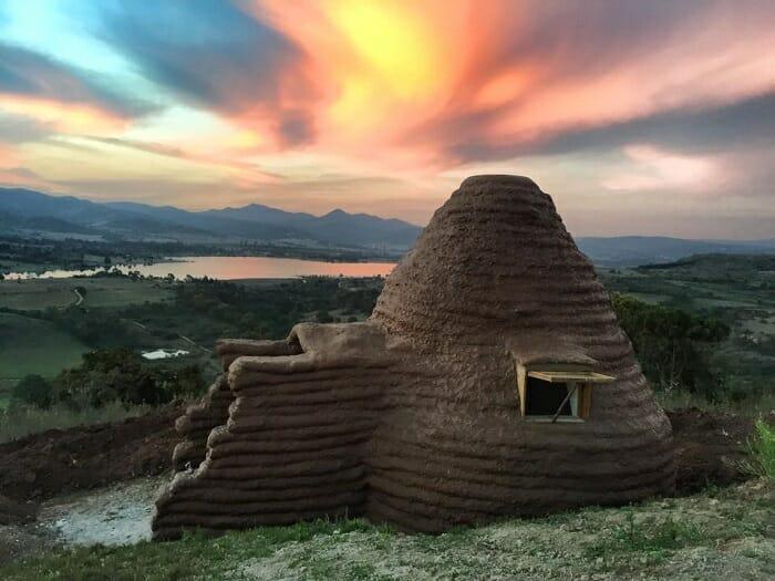 Casa natural en el campo para alojamiento