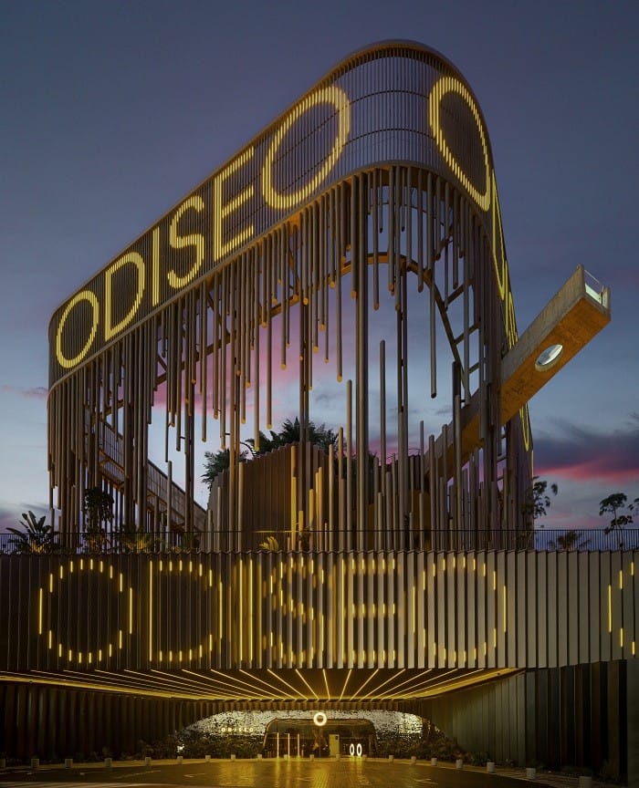 Fachada del centro de ocio Odiseo