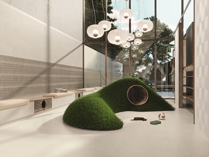 Zona de un Hotel para las mascotas