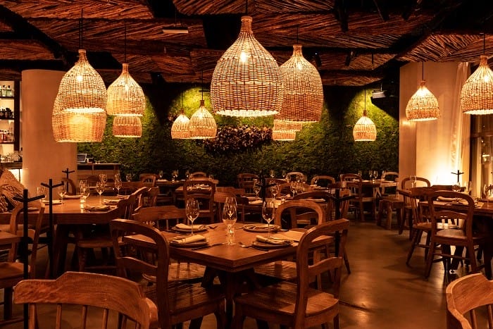 Interior de restaurante Chambao en Madrid