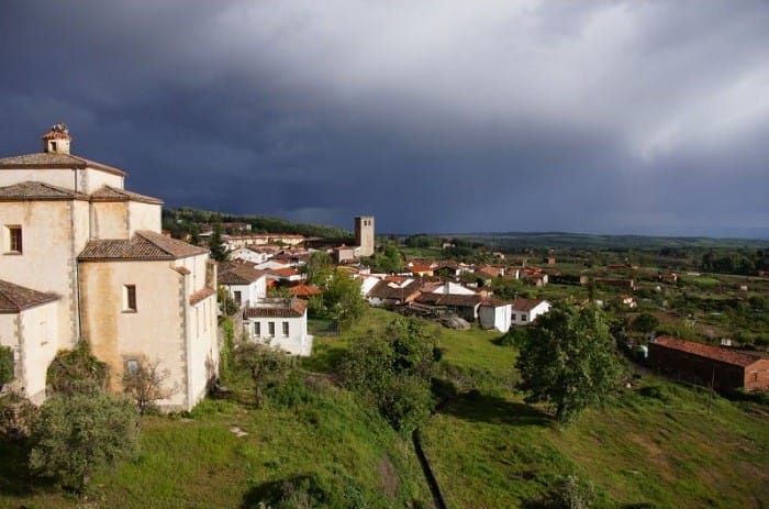Vista del pueblo Jarandilla de la Vera