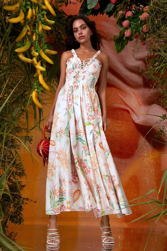 Vestido de verano con motivos florales de Charo Ruiz