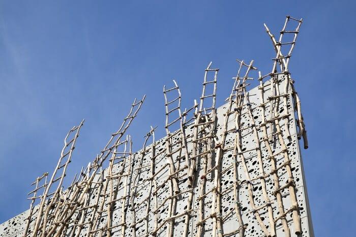 Fachada de un proyecto de arquitectura