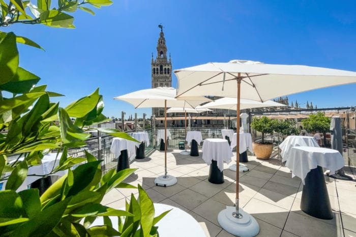 vistas de la terraza del Eme de Sevilla