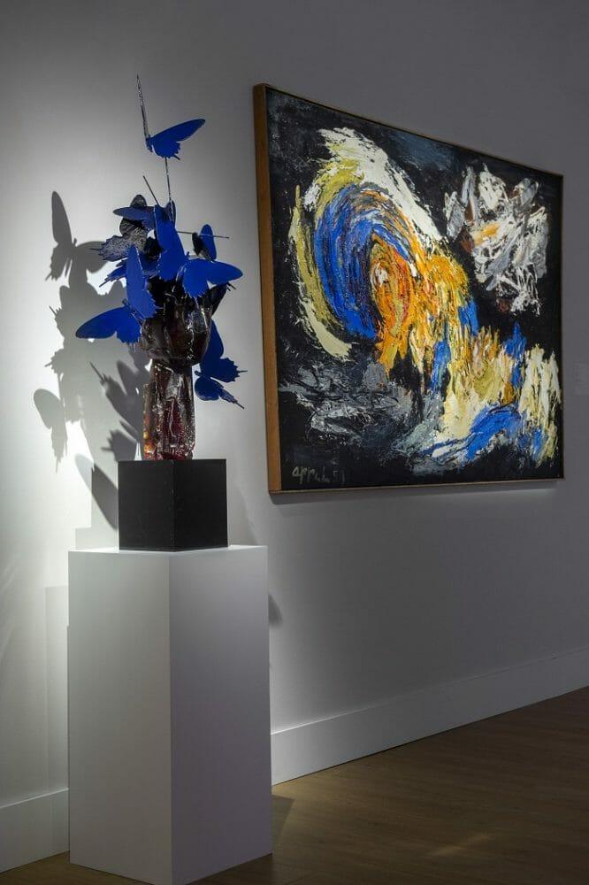 Escultura y cuadro de BRAFA 2023