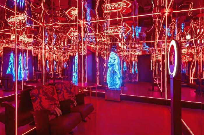 Zona de ambiente para bailar del Bam Karaoke Box