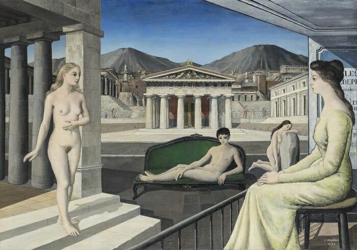 Pintura de la Fundación Paul Delvaux