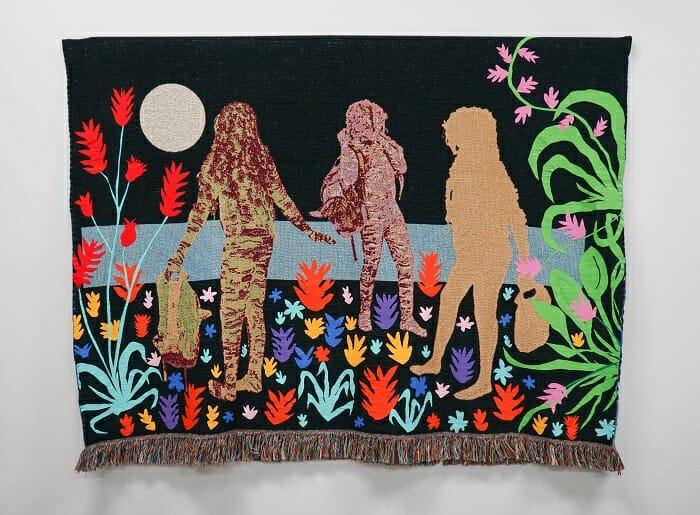 Feria Swab Barcelona 2023, obra de arte tejida