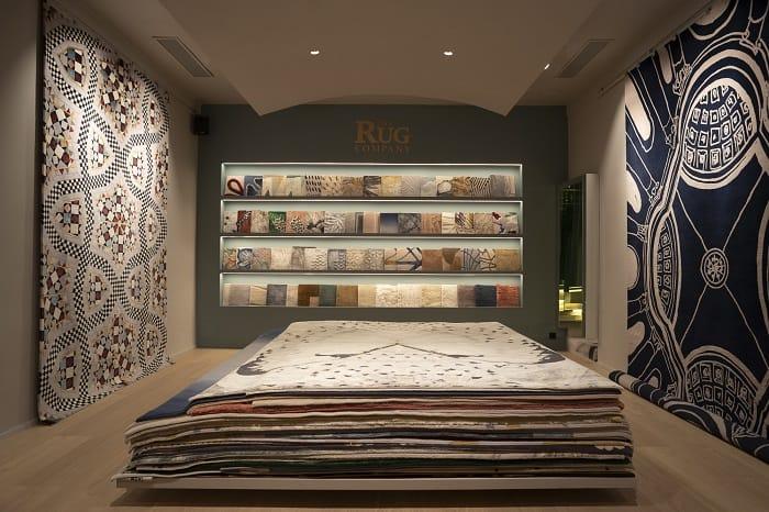 Showroom de alfombras artesanas de lujo