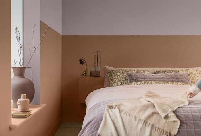 Habitación con un color de pared suave
