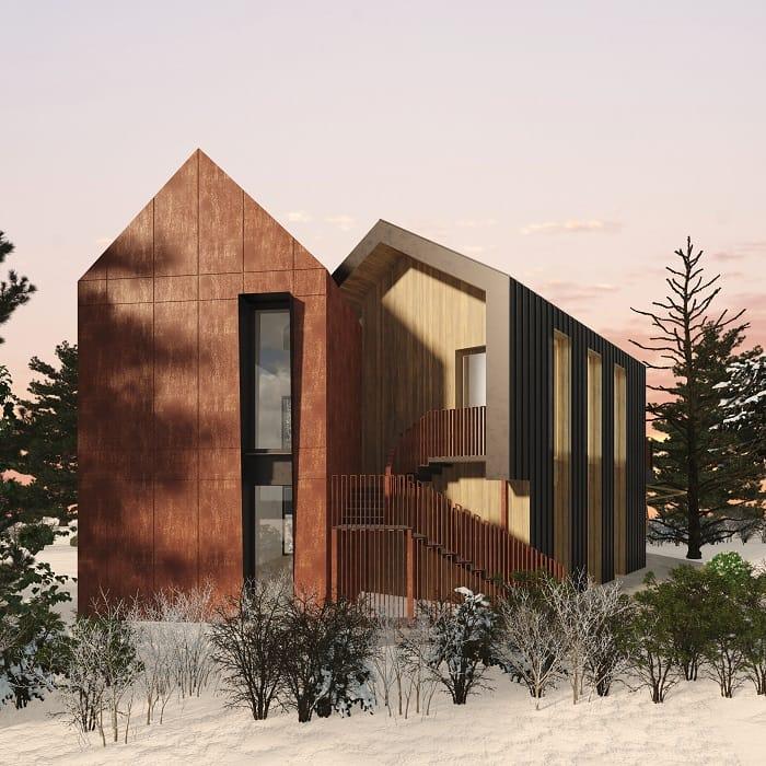 Apartamento en Dinamarca con una arquitectura pasiva en una urbanización positiva