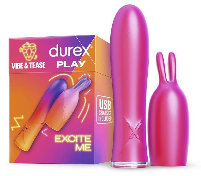 Silueta de un vibrador en forma de conejito rosa