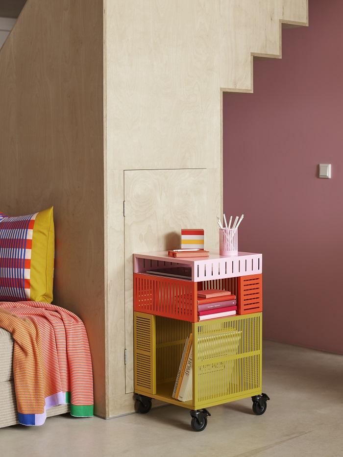 Carrito de Ikea con ruedas de colores