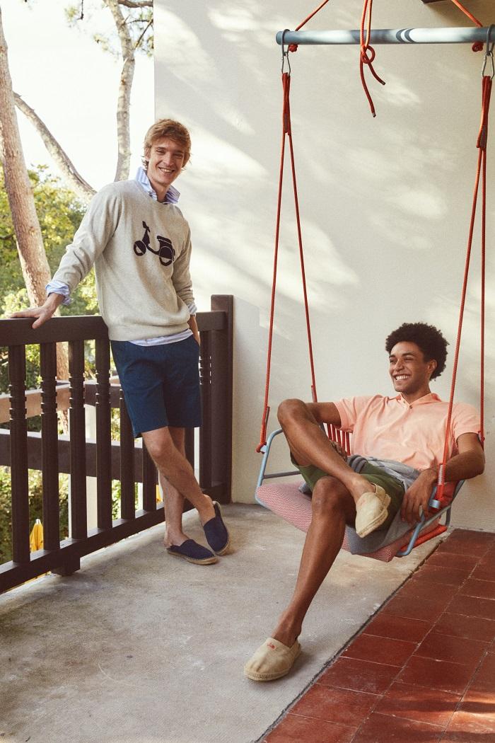 Pareja de modelos con ropa de Scotta 1985