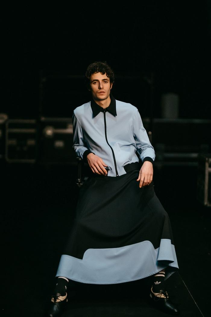 Chaqueta tipo bomber azul Berhanyer