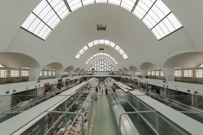 Mercado de San Agustín en A Coruña.
