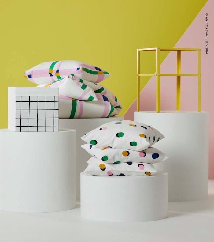 accesorios dormitorio ikea verano 2024 cojines colores