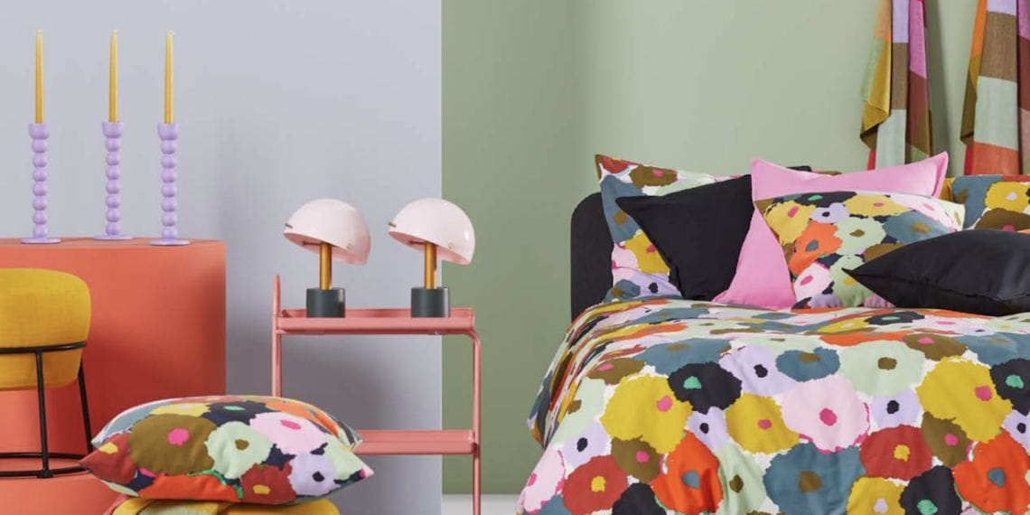 Diseños florales veraniegos de IKEA funda cama