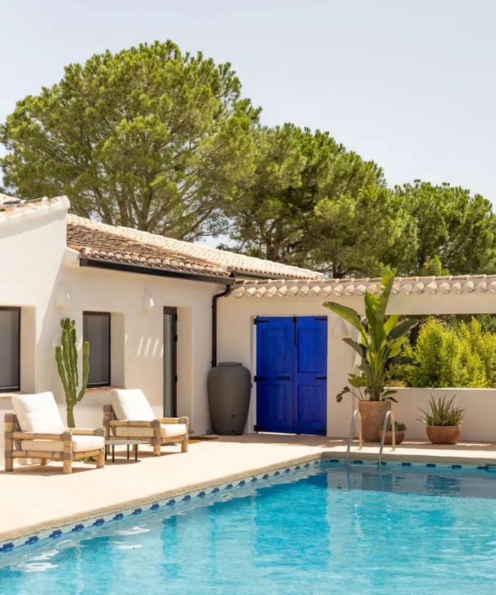 piscina en la terraza de Casa Coline