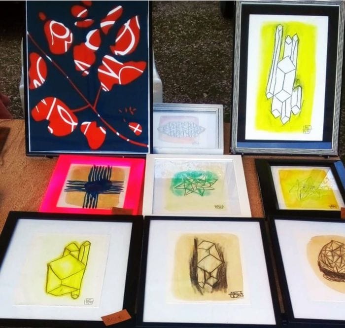 serigrafía en feria de arte y artesanía