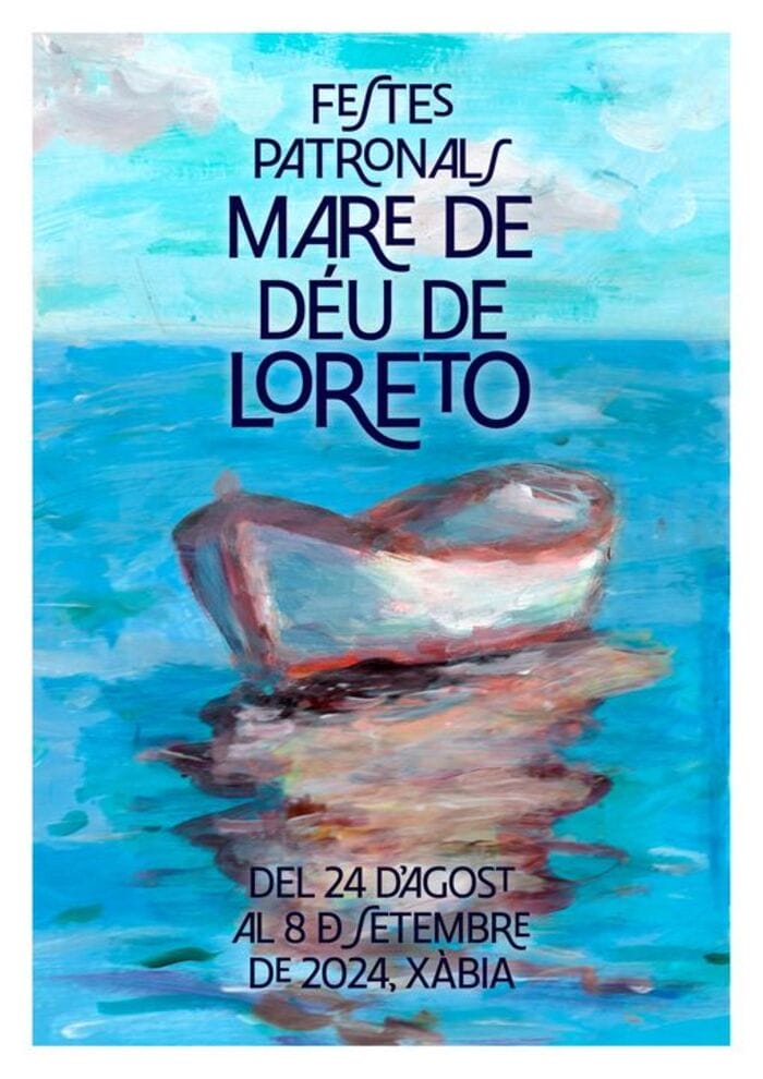 Cartel de las Fiestas Mare de Déu de Loreto Xábia