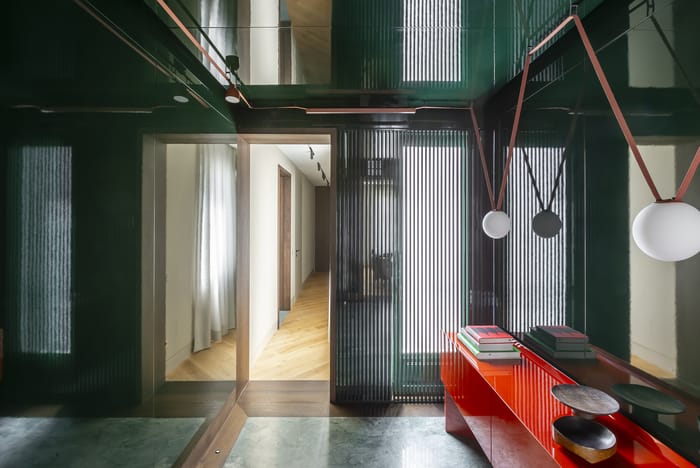 Entrada a vivienda moderna