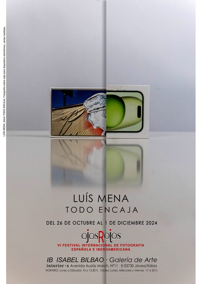 cartel sobre la exposición de fotografía de Luis Mena