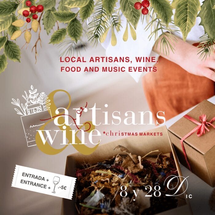 anuncio de instagram para evento de mercado navideño en bodega Montesanco