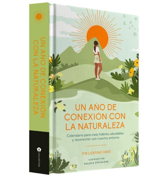 portada del libro “Un año de conexión con la naturaleza” por The Leaping Hare