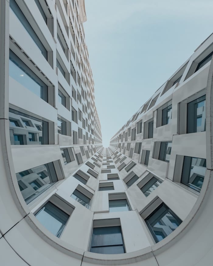 fotografía de arquitectura edificio redondeado