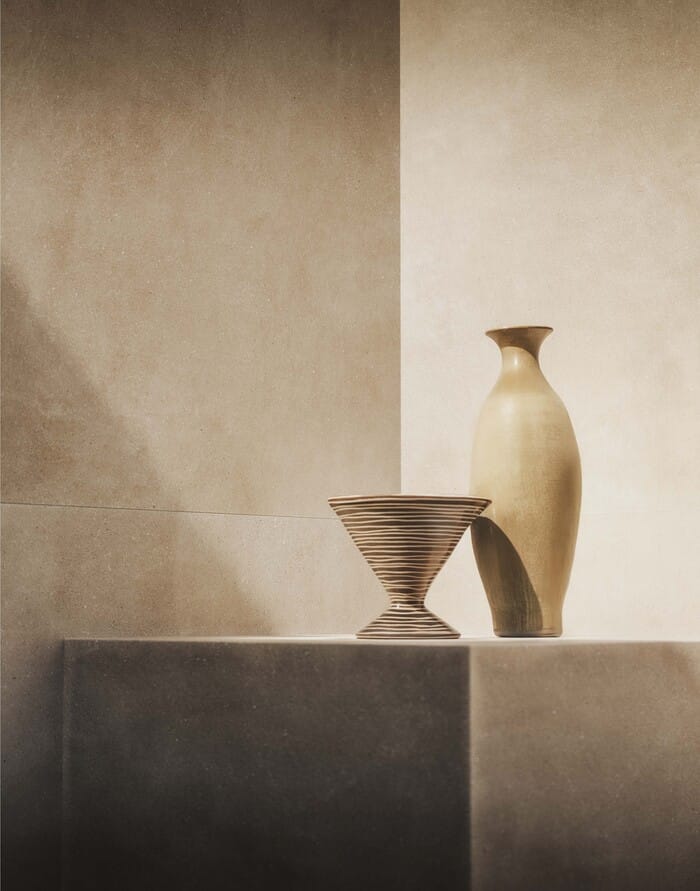 Texturas naturales en cerámica Marazzi Crogiolo Terramater Cotto.