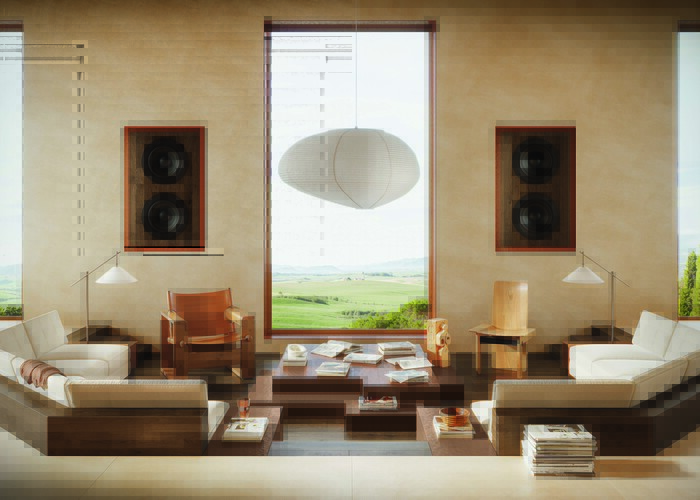 Espacio de descanso con cerámica Marazzi, luz difusa y diseño equilibrado