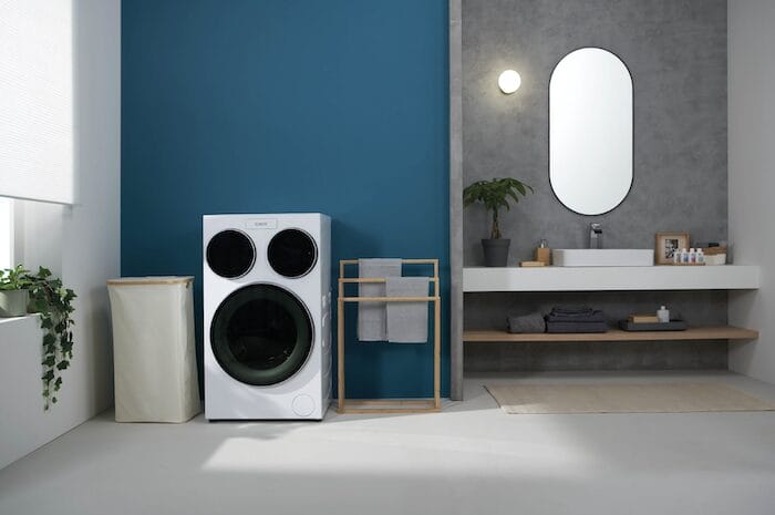 Lavadora con tres tambores Candy MultiWash en diseño italiano